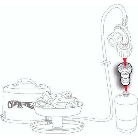Camco CAMPFIRE PROPANE ADAPTER, CLAMSHELL 59213